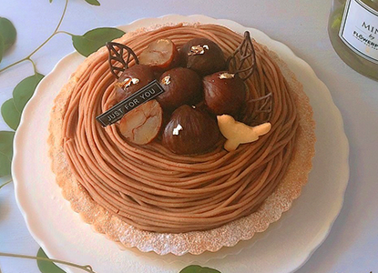 オーダーメイドギフトモンブランタルト7寸の画像