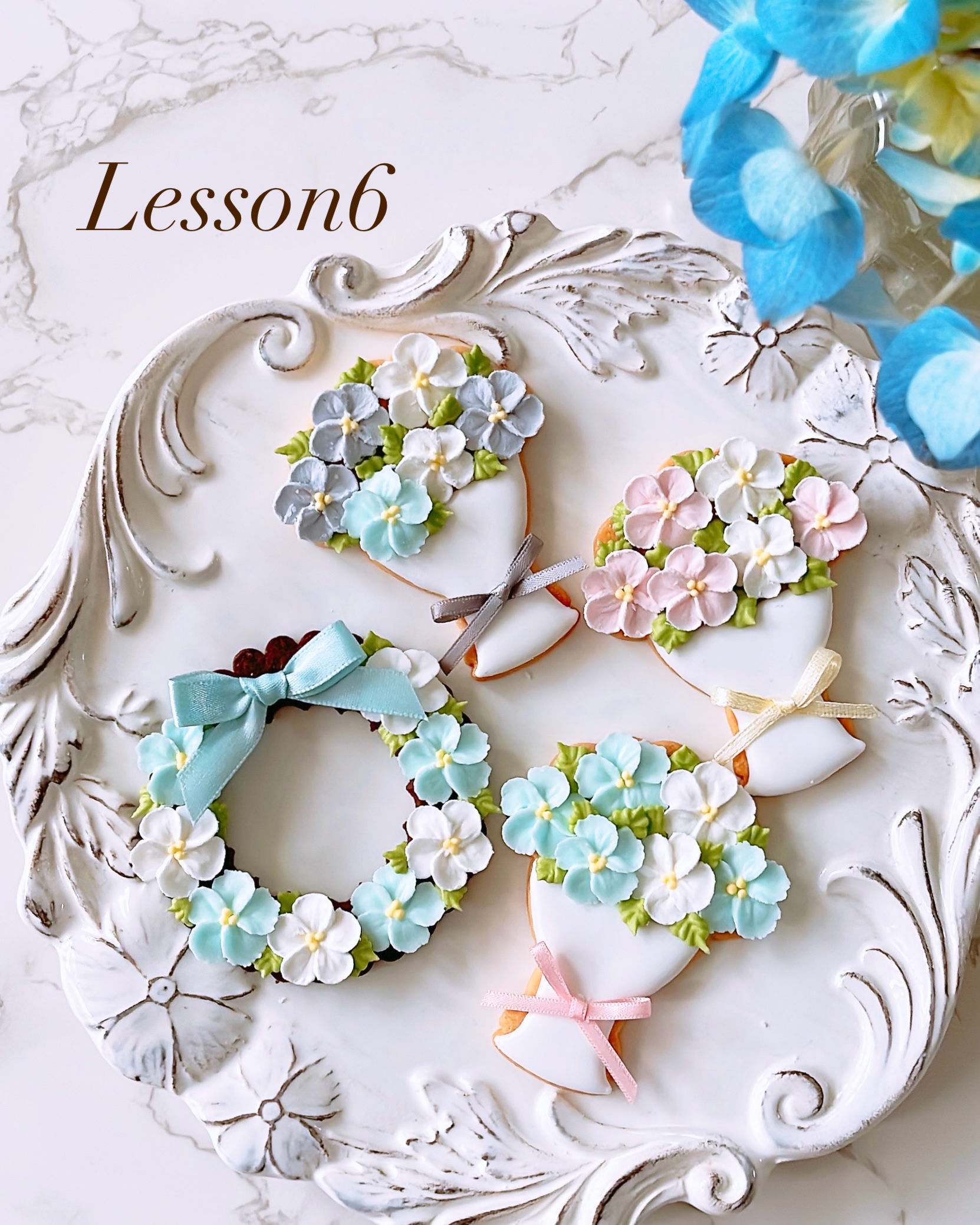 追加レッスン6お花絞り：気持ちが伝わる花束&リースの画像